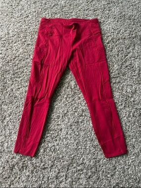 lululemon athletica Red High-Rise Leggings